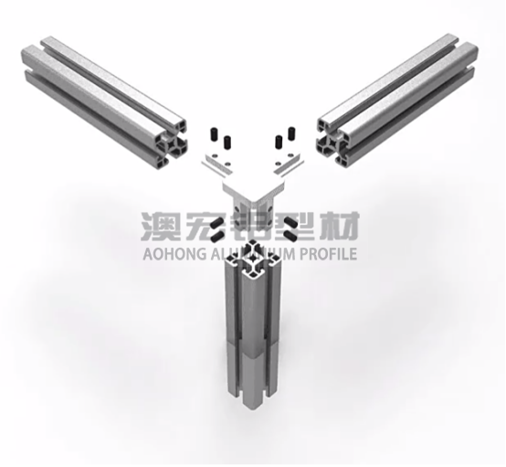 鋁型材配件 使用在正方形型材，30鋁型材或40鋁型材框架中，兩根橫向型材減去30、40mm，立柱減去一定的厚度距離，搭配頂絲擰緊固定。<br />
	<p>
		&nbsp; &nbsp; &nbsp; &nbsp; 澳宏鋁業是鋁型材廠家，專注鋁型材定制，其鋁型材型號和鋁型材配件齊全，想了解更多鋁型材連接方式，歡迎電詢：13381909160。
	</p>
	<p>
		<br />
	</p>
	<p>
		<br />
	</p>
	<p>
		<br />
	</p>
<div style=